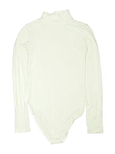 Pre-owned Mangopop Collection Bodysuit In Ivory