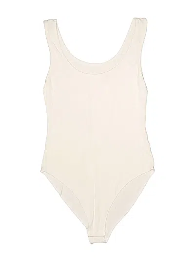 Pre-owned Mangopop Collection Bodysuit In Ivory