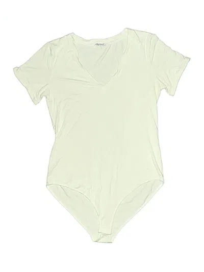 Pre-owned Mangopop Collection Bodysuit In Ivory
