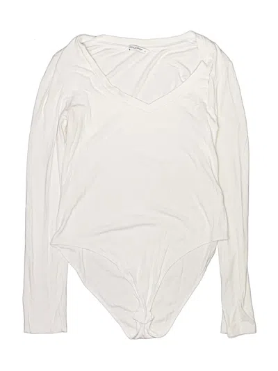 Pre-owned Mangopop Collection Bodysuit In Ivory