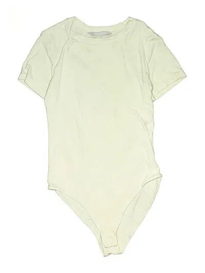 Pre-owned Mangopop Collection Bodysuit In Ivory