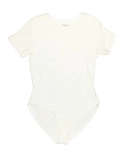 Pre-owned Mangopop Collection Bodysuit In Ivory
