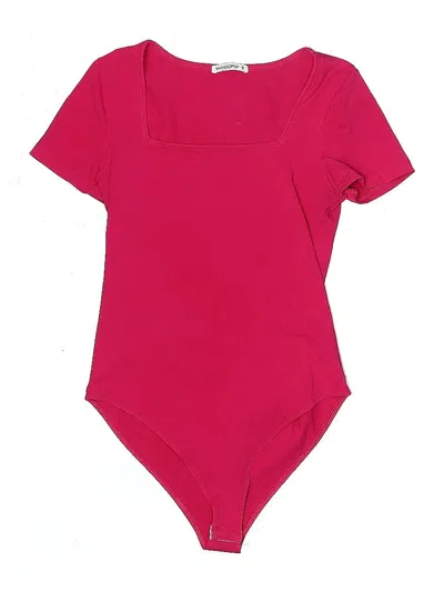 Pre-owned Mangopop Collection Bodysuit In Pink