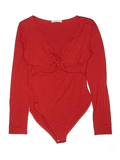 Pre-owned Mangopop Collection Bodysuit In Red