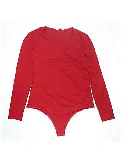 Pre-owned Mangopop Collection Bodysuit In Red