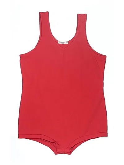 Pre-owned Mangopop Collection Bodysuit In Red