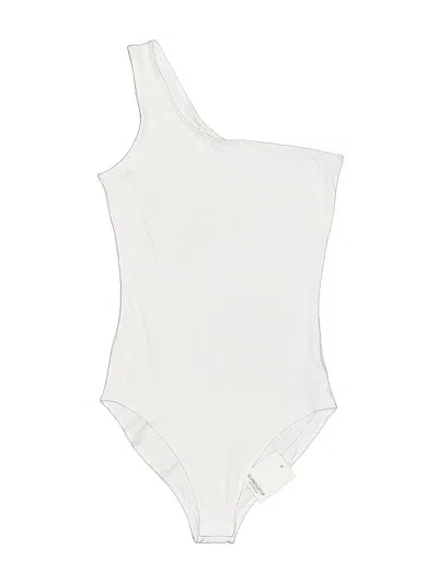 Pre-owned Mangopop Collection Bodysuit In White