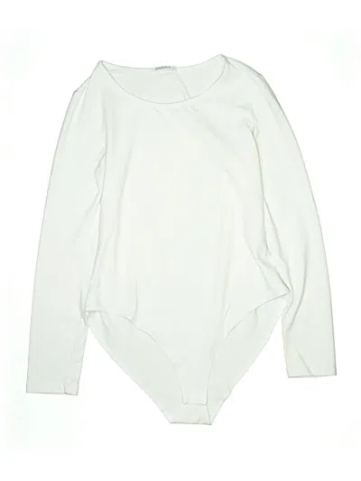 Pre-owned Mangopop Collection Bodysuit In White