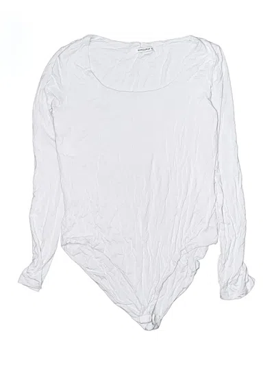Pre-owned Mangopop Collection Bodysuit In White