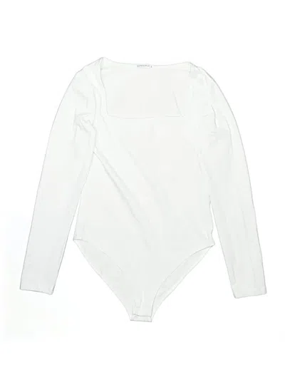 Pre-owned Mangopop Collection Bodysuit In White