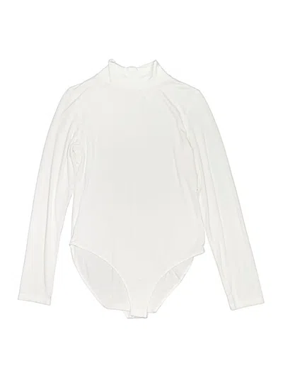 Pre-owned Mangopop Collection Bodysuit In White