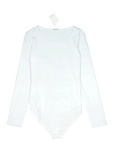 Pre-owned Mangopop Collection Bodysuit In White