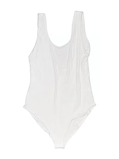 Pre-owned Mangopop Collection Bodysuit In White