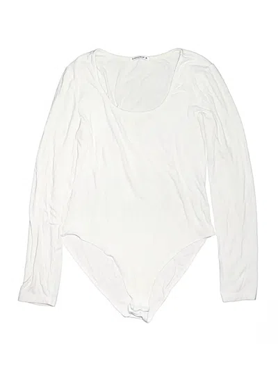 Pre-owned Mangopop Collection Bodysuit In White