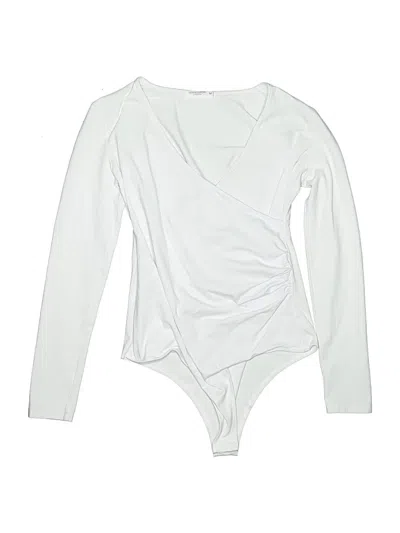 Pre-owned Mangopop Collection Bodysuit In White