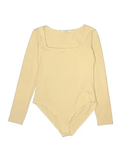 Pre-owned Mangopop Collection Bodysuit In Yellow