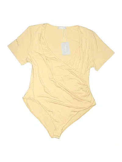Mangopop Collection Bodysuit In Yellow