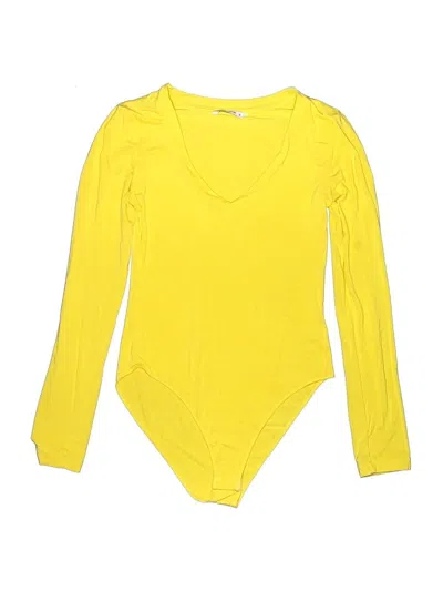 Pre-owned Mangopop Collection Bodysuit In Yellow