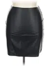 Mangopop Collection Faux Leather Skirt In Black