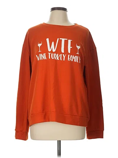 Pre-owned Mangopop Collection Long Sleeve T-shirt In Orange