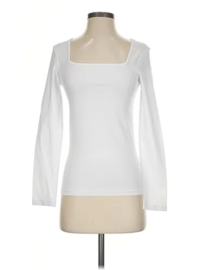Pre-owned Mangopop Collection Long Sleeve T-shirt In White
