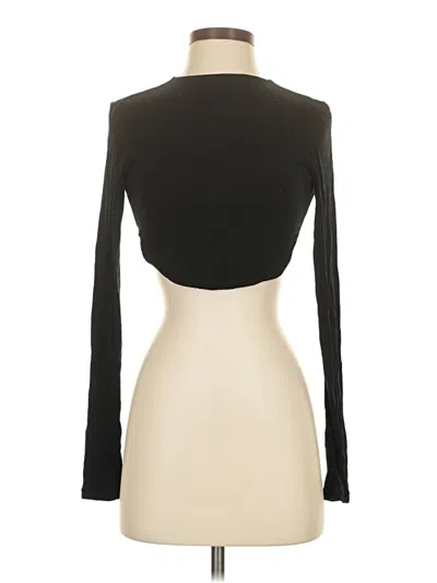 Pre-owned Mangopop Collection Long Sleeve Turtleneck In Black