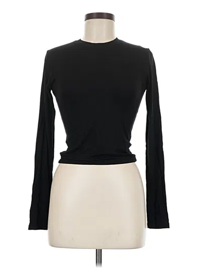 Pre-owned Mangopop Collection Long Sleeve Turtleneck In Black