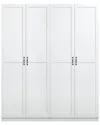 Manhattan Comfort Cornelia Modern Storage Closet 2 In White