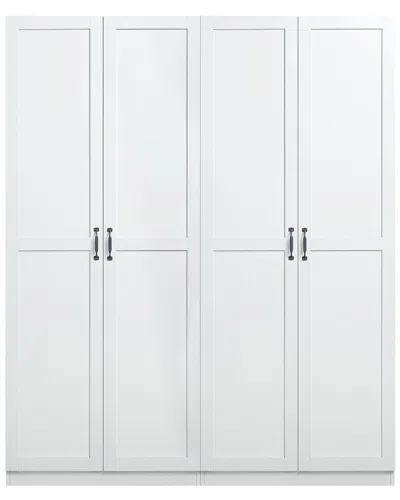 MANHATTAN COMFORT MANHATTAN COMFORT 2PC MODERN CORNELIA STORAGE CLOSET 1.0 & 2.0 WITH 11 FIXED &  ADJUSTABLE SHELVES