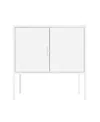 Manhattan Comfort Ava 23.6" Modern 2-shelf Accent Cabinet In White