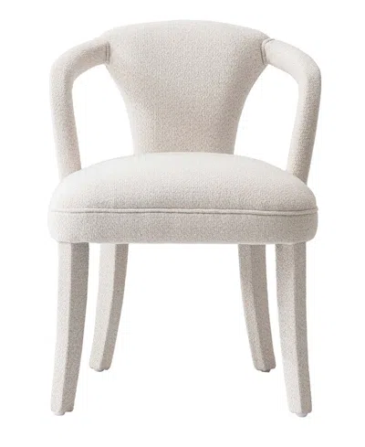 MANHATTAN COMFORT PALMER 22.8" MODERN TWEED UPHOLSTERED DINING ARMCHAIR