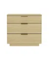 Manhattan Comfort Payton Modern Nightstand With 3 Drawers In Neutral