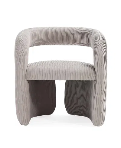 MANHATTAN COMFORT CORVETTE MODERN VELVET UPHOLSTERED ACCENT CHAIR