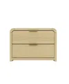 Manhattan Comfort 28" Medium Density Fiberboard Grace Modern 2-drawer Nightstand In Brown