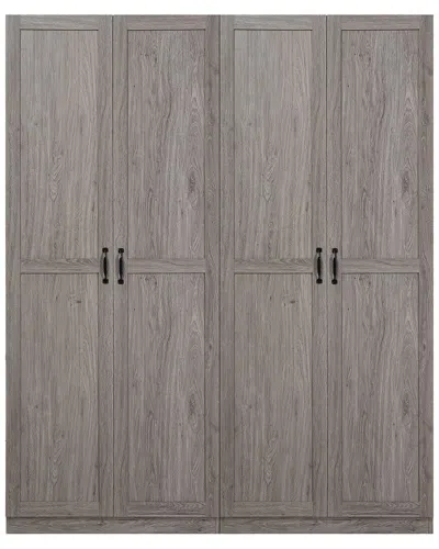 Manhattan Comfort Cornelia Modern Storage Closet 2 In Gray