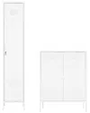 Manhattan Comfort 2pc Naomi Modern Accent Cabinet & Storage Cabinet With 8  Adjustable Shelves