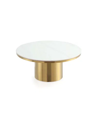 MANHATTAN COMFORT GLENN 31.49" MODERN SINTERED STONE TOP COFFEE TABLE