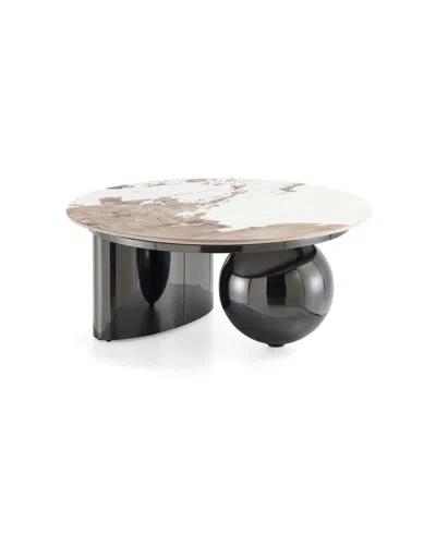 MANHATTAN COMFORT LAUREL 31.49" MODERN SINTERED STONE TOP COFFEE TABLE