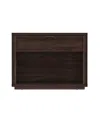 Manhattan Comfort 32" Evelyn Wood 1-drawer Nightstand In Brown