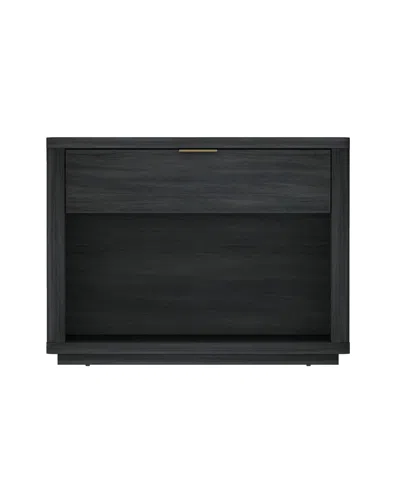 Manhattan Comfort 32" Evelyn Wood 1-drawer Nightstand In Gray