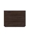 Manhattan Comfort Evelyn 32" 3-drawer Nightstand In Brown