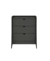 Manhattan Comfort 34.25" Wood Coney Mid-century Modern 3-drawer Dresser