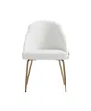 Manhattan Comfort 34.4" Faux Leather Gracie Dining Chair In White