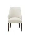 Manhattan Comfort 39" Beever Chenille Upholstered Dining Armchair In White