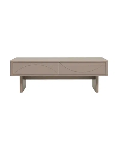 MANHATTAN COMFORT 47.2" WOOD ELLA MODERN 2-FULL EXTENSION DRAWER COFFEE TABLE