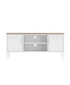 Manhattan Comfort 47.3" Landen Steel 6-shelf Tv Stand In White