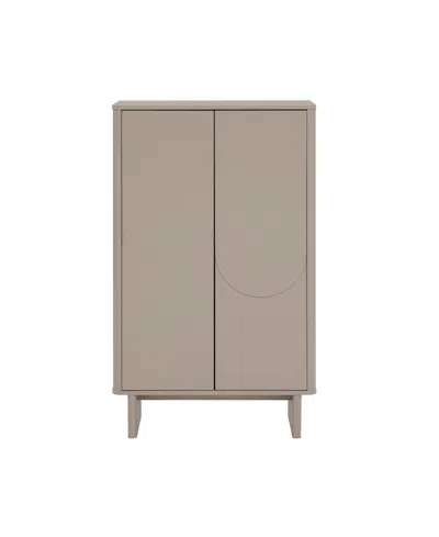 Manhattan Comfort 51.4" Wood Ella Modern 3-shelf Accent Cabinet