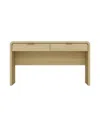 Manhattan Comfort 54" Medium Density Fiberboard Grace Modern 2-drawer Home Office Desk