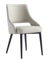 Manhattan Comfort 6pc Tremont Modern Leatherette Dining Chair With Metal Legs In Gray