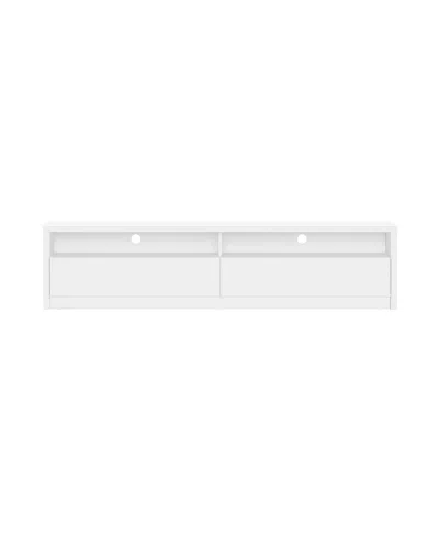 Manhattan Comfort 70" Wood Duncan Modern Tv Stand Fits Tvs Up To 65" In White